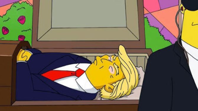 The Simpsons şimdi de Trump'ın ölümünü mü öngördü?