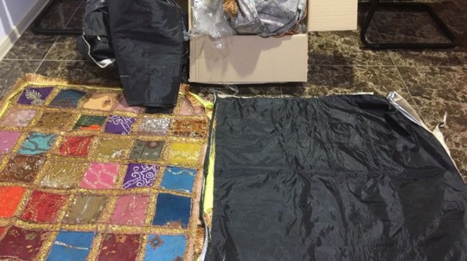 Uyuşturucuyu emdirmişler