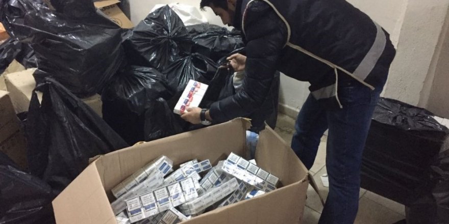 788 bin TL olan kaçak sigara ele geçirildi