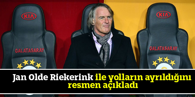 Jan Olde Riekerink ile yolların ayrıldığını resmen açıkladı