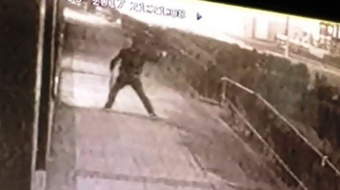 ATM saldırganı güvenlik kamerasına yakalandı