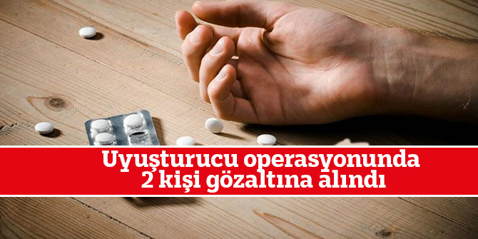 Uyuşturucu operasyonunda 2 kişi gözaltına alındı