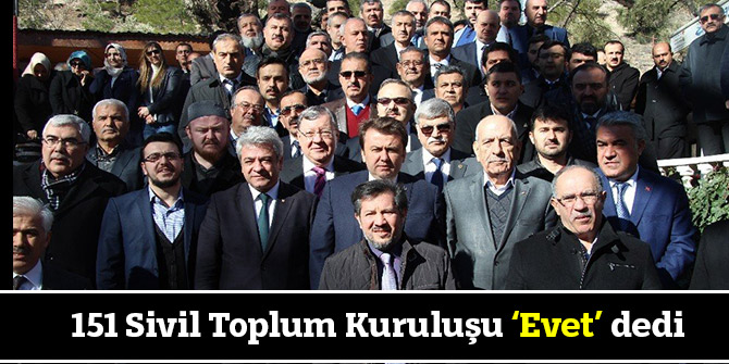 151 Sivil Toplum Kuruluşu ‘Evet’ dedi