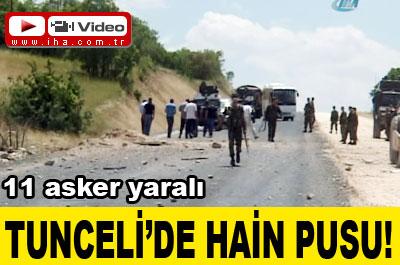 Askeri araca mayınlı saldırı!