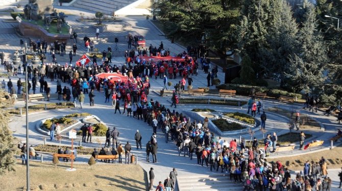 ’Atatürk ve İstiklal Yolu Yürüyüşü’ tamamlandı