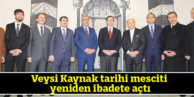 Veysi Kaynak tarihi mescit yeniden ibadete açtı