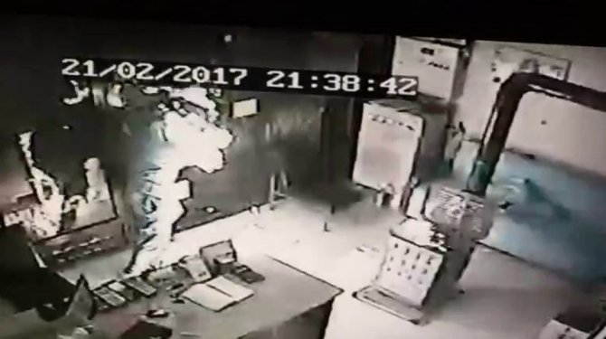 Sobayı yakmaya çalışırken kendisini yaktı: İşte o anlar