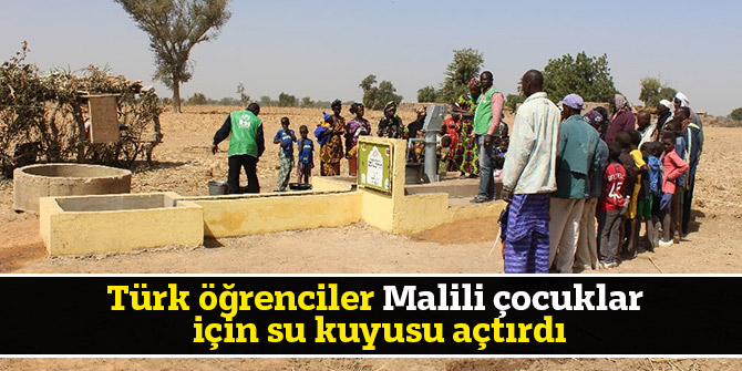 Türk öğrenciler Malili çocuklar için su kuyusu açtırdı