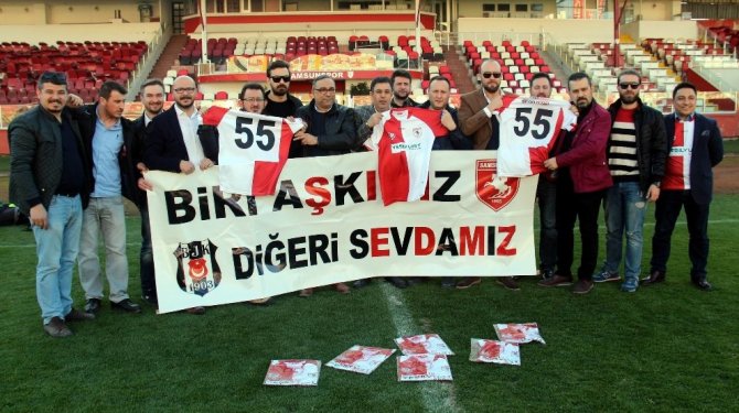 Beşiktaşlı taraftarlardan Samsunspor’a forma desteği