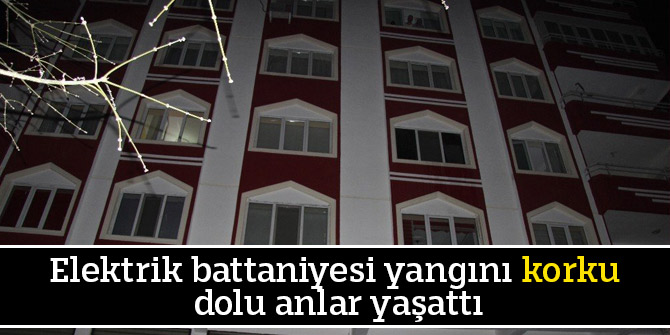 Elektrik battaniyesi yangını korku dolu anlar yaşattı