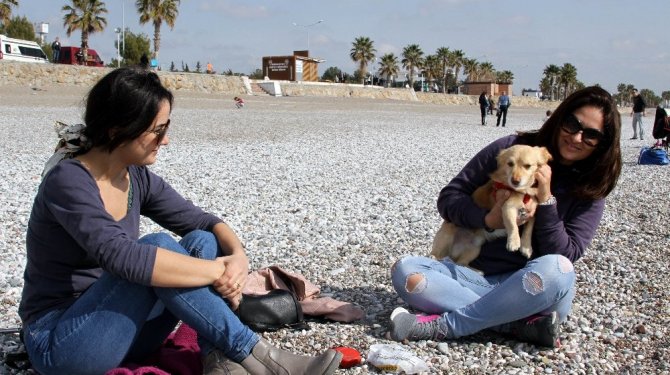 Antalya’da ‘kış güneşi’ keyfi