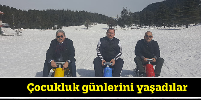 Çocukluk günlerini yaşadılar