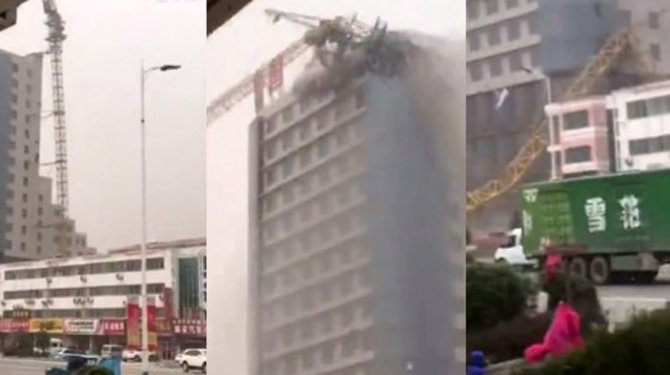 Dev vinç devrildi: 2 ölü, 22 yaralı