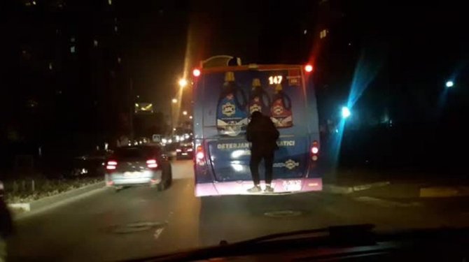 Ölümüne bedava yolculuk kamerada