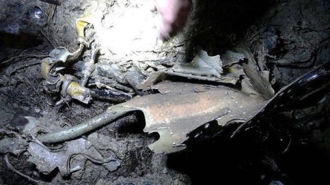 Düşen uçağın enkazına ulaşıldı