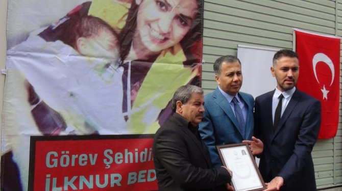 Bedir'in ailesine şehitlik beratı verildi