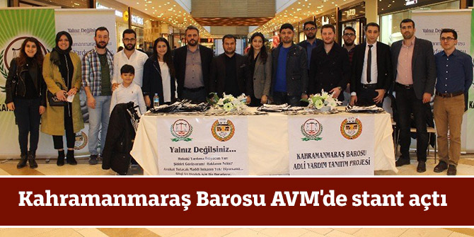 Kahramanmaraş Barosu AVM'de stant açtı