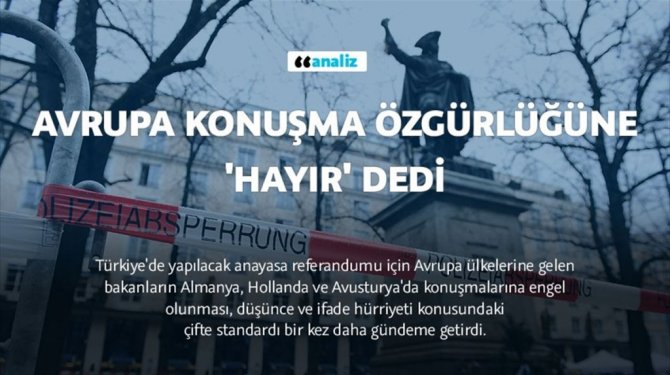 Avrupa konuşma özgürlüğüne 'Hayır' dedi