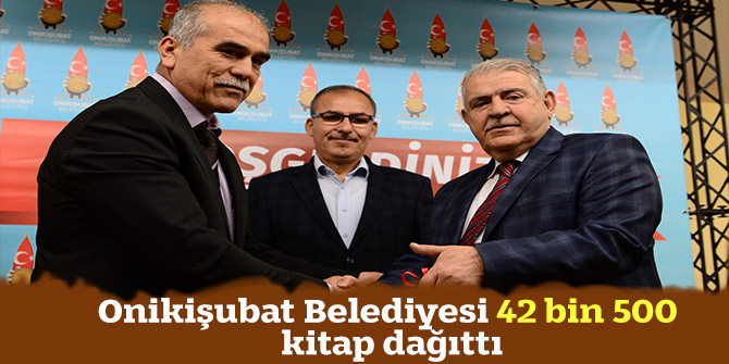 Onikişubat Belediyesi 42 bin 500 kitap dağıttı