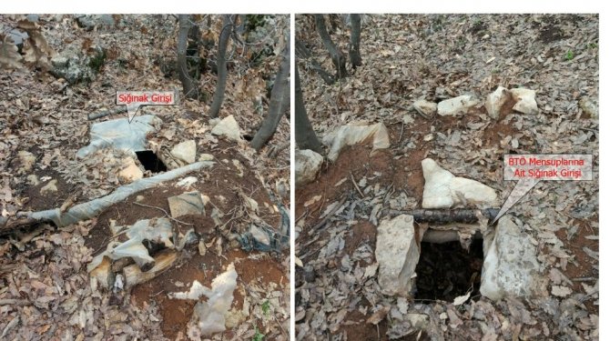 PKK’ya ait 20 sığınak imha edildi