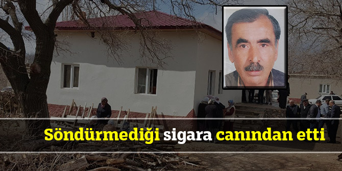 Söndürmediği sigara canından etti