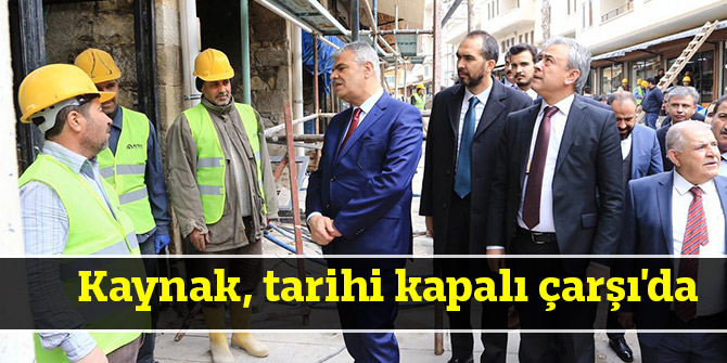 Kaynak, Tarihi Kapalı Çarşı'da esnaf ve vatandaşlarla bir araya geldi