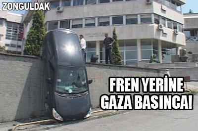 Fren yerine gaza basınca!