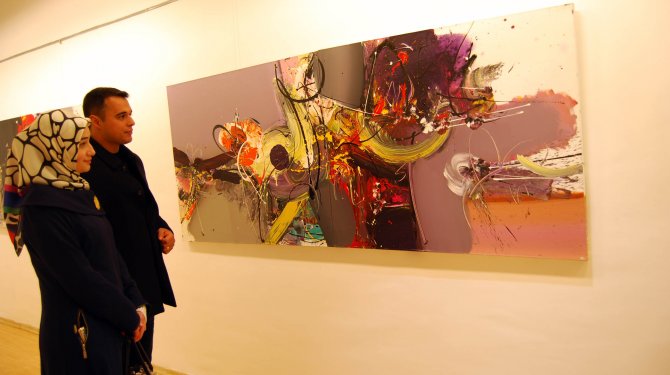 Ressam Orhan Cebrailoğlu’nun Sergisi İlgi Odağı Oldu