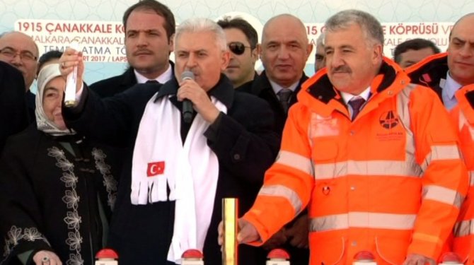 Çanakkale 1915 Köprüsü’nün temeli atıldı