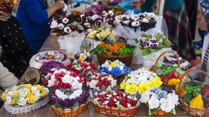 Sabunu sanat eserine dönüştürüyorlar