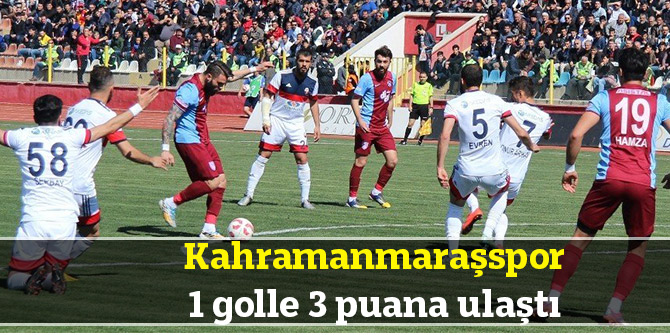 Kahramanmaraşspor 1 golle 3 puana ulaştı