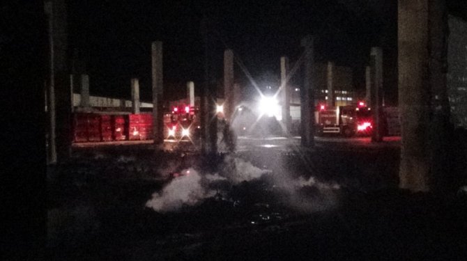 Dış cephe üretimi yapan  fabrikada ikinci yangın