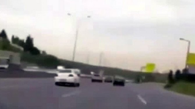 TEM otoyolunda! adeta ölümle oyun