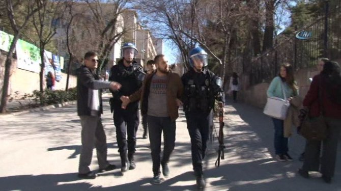 Ankara Üniversitesinde gerginlik: 2 gözaltı