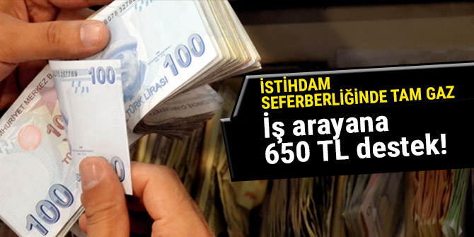 İş arayana 650 TL destek!