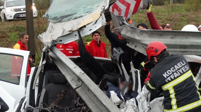 Bariyerlere ok gibi saplandı!