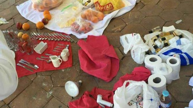 Otelde akıl almaz hırsızlık