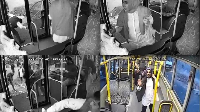 Magandalar halk otobüsünde kabus yaşattı