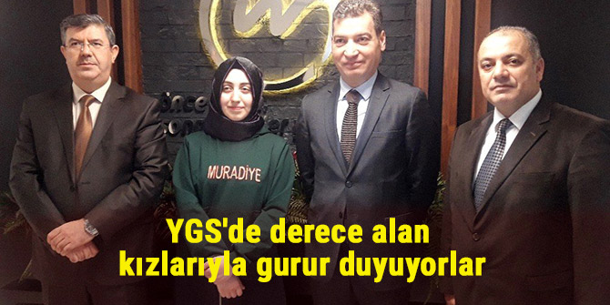 YGS'de derece alan kızlarıyla gurur duyuyorlar