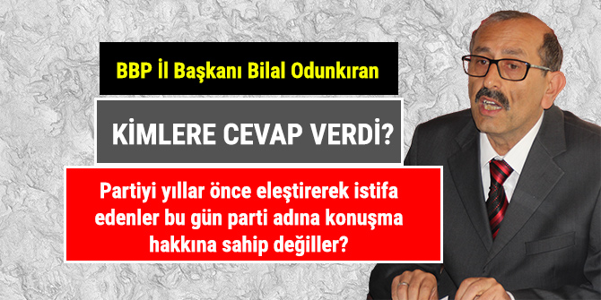 Odunkıran; “Kutuplaşmanın yanında yer almayacağım”