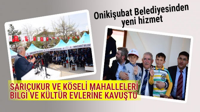 Sarıçukur ve Köseli Mahalleleri Bilgi ve Kültür Evlerine Kavuştu