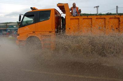Yeniçağa sular altında kaldı