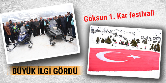 Göksun 1. Kar festivali büyük ilgi gördü