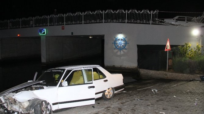 Hem ehliyetsiz hem alkollü: Araç böyle uçtu