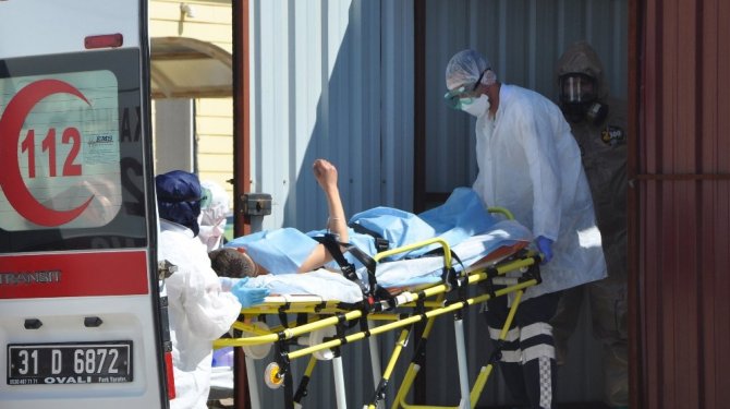 Tampon bölgede kimyasal yıkama çadırı kuruldu