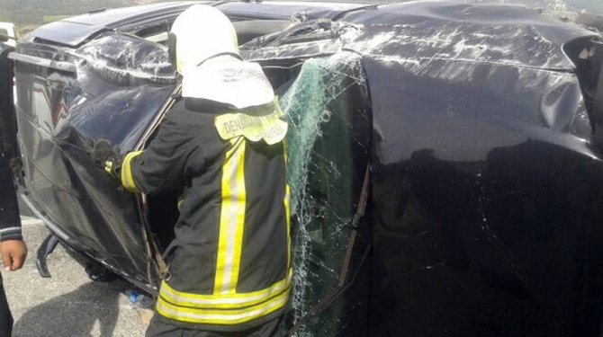 Otomobil takla attı: 1 ölü 3 yaralı