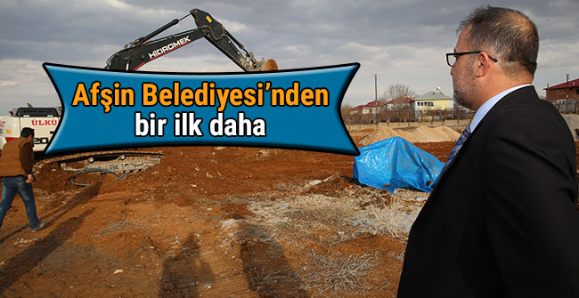 Afşin Belediyesi'nden bir ilk daha
