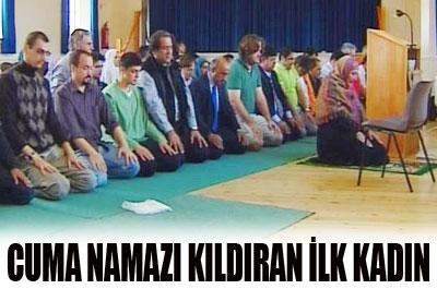 Cuma namazını kadın kıldırdı