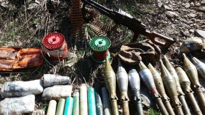 Bunlar PKK sığınağından çıktı