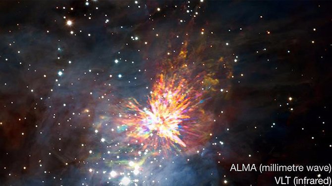 İKİ YILDIZIN ŞİDDETLİ ÇARPIŞMASI KAYDEDİLDİ